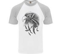 Eagle Ornithologia Uccello Da Prey Maglietta S/S Da Baseball Per Uomo