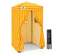 EAGLE PEAK Flex Ultra Compact 4x4 Tenda da sole a sgancio rapido, riparo solare, cabina privata per cambiare vestiti, piscina portatile e campeggio, servizi fotografici, giallo/arancione