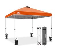 EAGLE PEAK Gazebo da 3 m x 3 m, tenda istantanea per esterni, con gambe dritte, colore: arancione