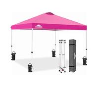 EAGLE PEAK Gazebo da 3 m x 3 m, tenda istantanea per esterni, con gambe dritte, colore: rosa