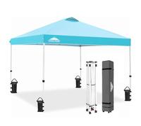 EAGLE PEAK Gazebo da 3 m x 3 m, tenda istantanea per esterni, tettoia dritta (azzurro)