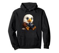 Eagle Photographer Graphic - Divertente maglietta con fotografia di animali Felpa con Cappuccio