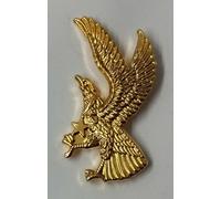 Eagle Pin Badge In Metallo Con Stella A 5 Punte NEW GIM52XL