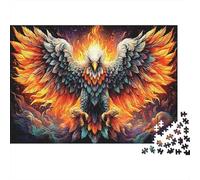 Eagle Puzzle 1000 Pezzi Aquila infuocata simile a fenice con ali spiegate idea regalo gioco stimolante divertente per famiglie decorazione casa