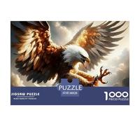 Eagle Puzzle 1000 Pezzi Wild Animal - Momento Zen Serale, Stimolo Mentale, Poster E Confezione Inclusi - 38x26cm/1000pcs