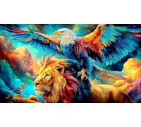 eagle Puzzle Impossible 1000Pcs Decorazione per la casa. Rilassamento e Intelletto per adulti e ragazzi da 14 annieagle38x26cm/1000pcs