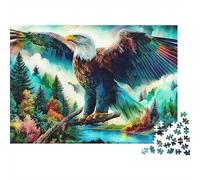 Eagle Puzzles 1000 Pezzi Perfetto Per Appassionati Di Esperti Sfide Difficili Intrattenimento Creativo Cute Regalo Per La Famiglia Regalo Per Adulti E Bambini Da 14 Anni E Più 38x26cm/1000pcs
