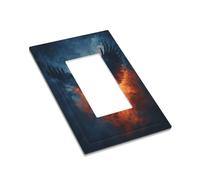 Eagle Rising from Fire Light Switch Piastra da parete Frontalino Copertura a bilanciere singolo 1 Gang Decoratore Presa Coperture per Home Kitchen Room Bagno Decor