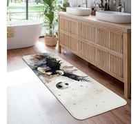 Eagle Runner Tappeto, Dynamic Sporty Soccer Ball Sky N/a Nero Antiscivolo Pavimento Casa Tappeto Rettangolare Stampa Tappeto per Cucina Bagno Ingresso Comodino Decor 6 x 1,8 m