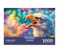 Eagle’s Head with Vivid, Cloudy Backdrop Puzzle Da 1000 Pezzi Eagle Qualità Premium, Ottimo Gioco Per Adulti E Bambini Eagle’s Head with Vivid, Cloudy Backdrop