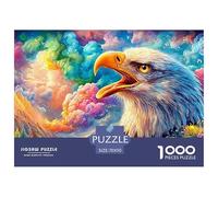 Eagle’s Head with Vivid, Cloudy Backdrop Puzzle Da 1000 Pezzi Eagle Sfidante E Di Ingegno Per Tutte Le Età 70x50cm/1000pcs