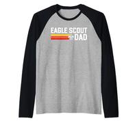Eagle Scout Dad Scouting Pride Scouts BSA Retro 80's Maglia con Maniche Raglan