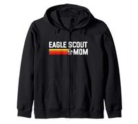 Eagle Scout Mom Scouting Pride Scouts BSA Retro 80's Felpa con Cappuccio