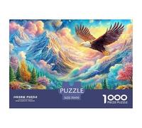 Eagle Soars Above Snow-capped Mountains Puzzle Da 1000 Pezzi Eagle Allenamento Mentale Per Adulti E Bambini 70x50cm/1000pcs