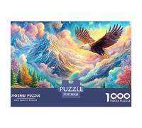 Eagle Soars Above Snow-capped Mountains Puzzle Da 1000 Pezzi Eagle Giochi Di Puzzle Per La Famiglia Per Tutte Le Età 38x26cm/1000pcs