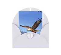 Eagle Soars in the Sky - Biglietto di auguri verticale, adatto per anniversario