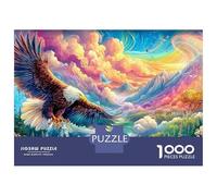 Eagle Soars over Rainbow Valley Puzzle Da 1000 Pezzi Majestic Eagle Perfetto Regalo Per Ragazzi, Ragazze, Uomini E Donne 70x50cm/1000pcs