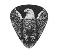 Eagle Spreads Wings Plettri per chitarra di dimensioni sottili, medie e spesse, set da 12 pezzi, adatti per chitarra elettrica e vari strumenti