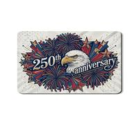 Eagle - Tappetino scolapiatti per bancone della cucina, in gomma assorbente, motivo: stella rossa e blu, tappetino per scolapiatti in pelle PU, 30,5 x 50,8 cm