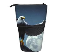 Eagle Under The Stars - Astuccio espandibile per matite, in tessuto Oxford multi-design, altezza regolabile, trousse multiuso per cosmetici