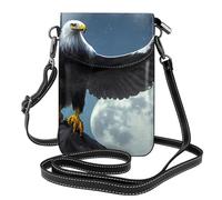 Eagle Under The Stars - Borsa a tracolla da donna, portafoglio per telefono con cerniera, borsa a tracolla, tracolla regolabile.