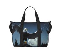 Eagle Under the Stars - Borsa da viaggio con stampa, borsa da palestra, borsa a tracolla leggera per weekend e viaggi d'affari