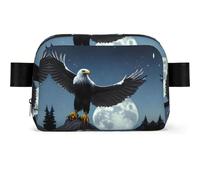 Eagle Under The Stars - Marsupio impermeabile per uomo e donna, regolabile, da viaggio, leggero, per corsa, palestra