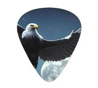 Eagle Under The Stars - Set di 12 plettri per chitarra, inclusi 3 spessori di plettri per chitarre acustiche, ukulele e altro ancora.