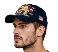 Eagle & Unite Stati - UNITUE 250 ° Hat Anniversario, Berretto da Baseball Patriottico a Gamba Calva e berlina - Berretto da Donna retrò Regolabile per Uomini Donne