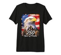 Eagle with 250 Years 1776-2026 Birthday American Maglietta Premium