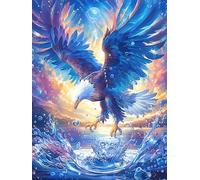 Eagle with Blue Wings Over The Ocean Rompicapo 1000 Pezzi Botticelli Per Appassionati Wildlife Plant Cartone Rigido Nascita Di Venere Per Decorazione Murale Edizione Limitata Con Poster Incluso 1000 P