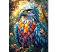 Eagle with Colorful Wings in Magical Forest Puzzle 1000 Pezzi Difficile Rompicapo Adulti Sfida Per Amanti Del Puzzle Rilassamento Pressione Ridotta Dopo Il Lavoro Regalo Amici 1000 PCS