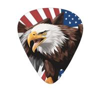 Eagle With Usa Flag - Set di plettri per chitarra, materiale ABS di alta qualità, vari spessori, migliora la tua esperienza di gioco