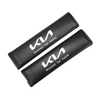 EAGLEG 2 Pezzi Imbottiture Cinture di Sicurezza per Auto, per K-IA K3 K5 Rio Sportage Sorento, Coperture di Protezione della Spalla Comfort in Fibra di Carbonio Interni Styling Accessori,Black