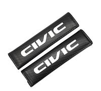 EAGLEG 2 Pezzi Imbottiture per Cintura Sicurezza Auto per Hon-da Civic Accessori Styling Interni, Coperture di Protezione per Le Spalle Comfort in Fibra di Carbonio,Black