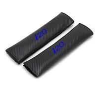EAGLEG 2 Pezzi Imbottiture Protezione per Cintura di Sicurezza Auto per Hyun-dai i20, Comode Spalline della Cintura di Sicurezza in Fibra di Carbonio Interni Accessori,Blue