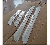 EAGLEG 4 Pezzi Acciaio Inox Battitacco per Auto Sticker, per Ren-Ault Arkana, Esterno Battitacco Protezione Plates Anti-Graffio Scuff Adesivi Decorativi Accessori,Silver