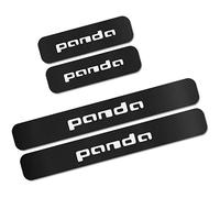 EAGLEG 4 Pezzi Adesivi Battitacco in Fibra Carbonio Auto, per Fi-at 500 Panda Punto Tipo Abarth, Esterno Battitacco Protezione Plates Anti-Graffio Scuff, Car Styling Decorativi Accessori, Panda