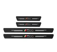 EAGLEG 4 Pezzi Car Adesivi Soglia Fibra Carbonio per Fi-at 500 500X 500L Tipo Punto Bravo Panda Stilo, Battitacco Pedal Stickers AntiGraffio Pellicola Protettiva, Auto Styling Accessori, 500L