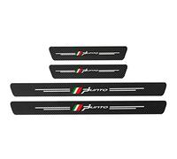 EAGLEG 4 Pezzi Car Adesivi Soglia Fibra Carbonio per Fi-at 500 500X 500L Tipo Punto Bravo Panda Stilo, Battitacco Pedal Stickers AntiGraffio Pellicola Protettiva, Auto Styling Accessori, Punto