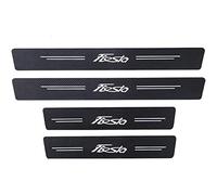EAGLEG 4 Pezzi Car Adesivi Soglia Fibra Carbonio per FO-rd Focus Fiesta Kuga Fusion Edge ST-Line S-Max, Battitacco Pedal Stickers AntiGraffio Pellicola Protettiva, Auto Styling Accessori, Fiesta