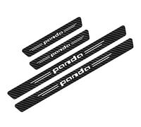 EAGLEG 4 Pezzi Fibra di Carbonio Battitacco per Auto Sticker, per Fi-at 500 Abarth Panda Punto Tipo, Esterno Battitacco Protezione Plates Anti-Graffio Scuff Adesivi Decorativi Accessori, Panda