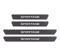 EAGLEG 4 Pezzi Fibra di Carbonio Battitacco per Auto Sticker, per Ki-A Sportage Seltos Rio K5 NIRO, Esterno Battitacco Protezione Plates Anti-Graffio Scuff Adesivi Decorativi Accessori,Sportage