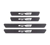 EAGLEG 4 Pezzi Fibra di Carbonio Battitacco per Auto Sticker, per Ki-A Sportage Seltos Rio K5 NIRO, Esterno Battitacco Protezione Plates Anti-Graffio Scuff Adesivi Decorativi Accessori, GT~Line