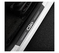 EAGLEG 4 Pezzi Piastra battitacco battitacco per Clio 5 2020 2021, Protezione sottoporta in Fibra Carbonio Protezione Pedale di Benvenuto Piastra Car Styling Accessori,Black