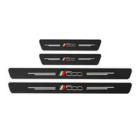 EAGLEG 4 Pezzi Soglia Porta Battitacco per Fi-at 500 500C 500X 500L Panda Bravo Punto Tipo Stilo, Fibra di Carbonio Auto Esterno Batticalcagno Protezione Accessori Decorativi, 500X