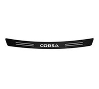 EAGLEG Auto Fibra Carbonio Protezione Paraurti Posteriore per Op-El Corsa, Bagagliaio Battivaligia Battitacco Soglie delle Porte Posteriori Protezione Adesivi, Auto Accessories,Black