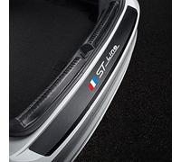 EAGLEG Auto Fibre Carbone Protezione Paraurti Posteriore, per FO-rd Focus St Line 2012 2018 2020 AntiGraffio Guard Piastra Adesivi Styling Accessori,Black