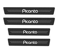 EAGLEG Battitacco per Auto Sticker per Ki-A Rio SPORTAGE X-Line GT GT-Line Picanto, 4 Pezzi Fibra di Carbonio Esterno Battitacco Protezione Plates Anti-Graffio Scuff Adesivi Accessori, Picanto
