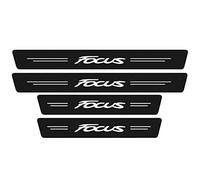 EAGLEG Fibra di Carbonio Battitacco per Auto Sticker per FO-rd Focus 4 3 2 MK4 MK3 MK2, 4 Pezzi Esterno Battitacco Protezione Plates Anti-Graffio Scuff Adesivi Accessori,Black